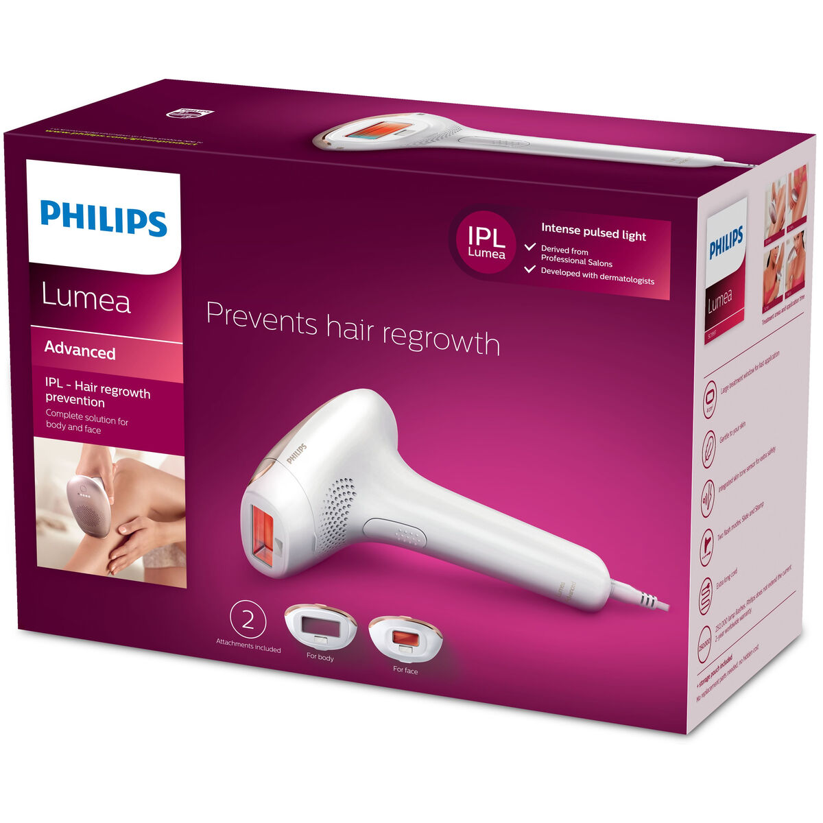 Depiladora IPL Philips Lumea Advanced - Vista 1